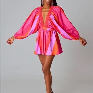 Buddy Love Palm Beach Plunge Romper, size Small